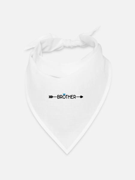 Brother - Bandana Dreieckstuch - Weiß