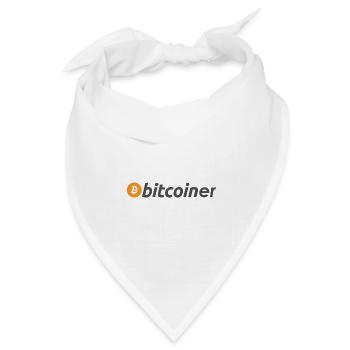 bitcoiner - Bandana Dreieckstuch - Weiß - Vorne