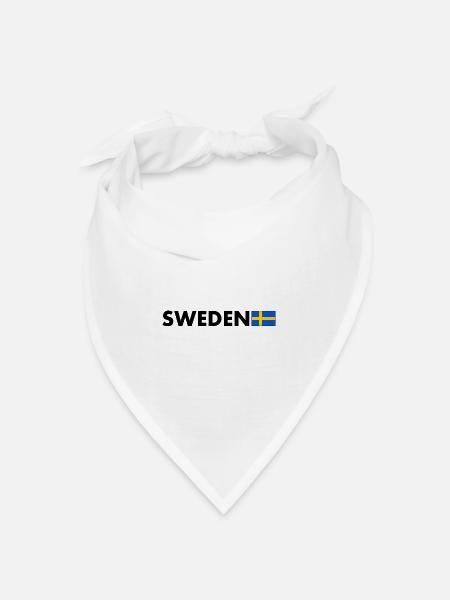 Schweden - Bandana Dreieckstuch - Weiß