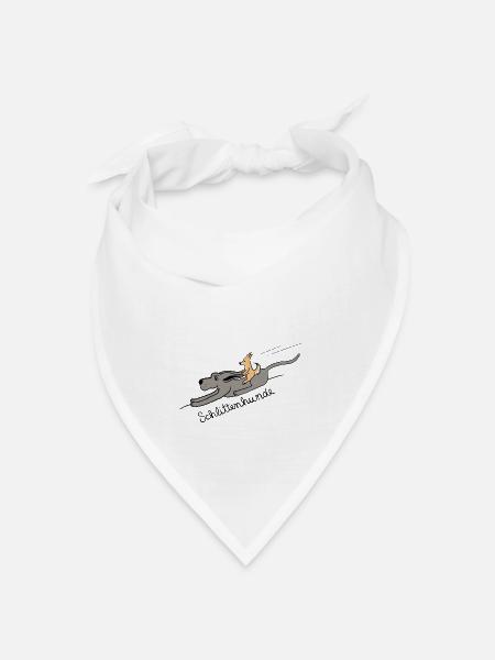 Schlittenhunde - Bandana Dreieckstuch - Weiß