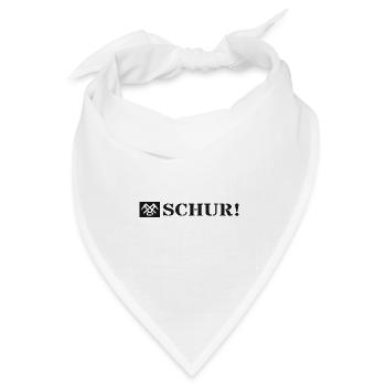 Schur meint guten Tag Hallo auf Siegerländer Platt - Bandana Dreieckstuch - Weiß - Vorne