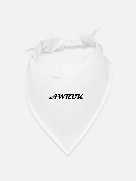 AWRUK - Bandana Dreieckstuch - Weiß