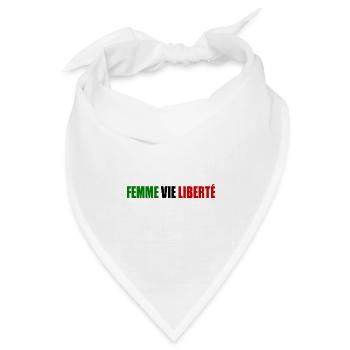 Femme vie liberte - Bandana Dreieckstuch - Weiß - Vorne