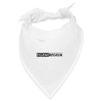 Eigene Regeln - Bandana Dreieckstuch - Weiß - Vorne