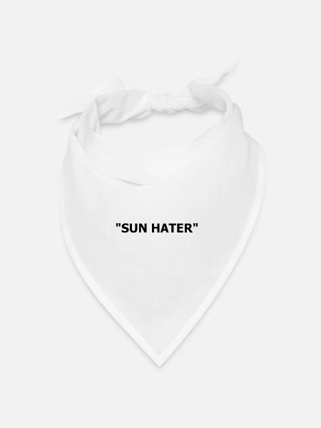 Sonnenhasser CLASSIC - Bandana Dreieckstuch - Weiß
