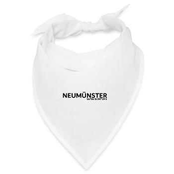 Neumünster Koordinaten - Bandana Dreieckstuch - Weiß - Vorne