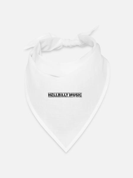 Hellbilly Music - Bandana Dreieckstuch - Weiß