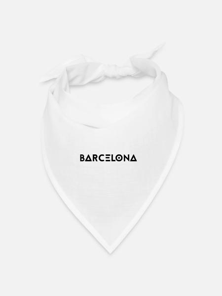 BARCELONA - Bandana Dreieckstuch - Weiß