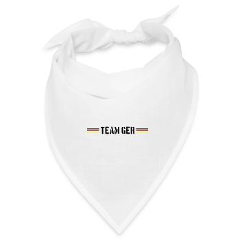 Deutschland Team Germany Fahne - Bandana Dreieckstuch - Weiß - Vorne