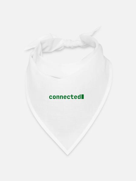 connected | Developer mood | dark - Bandana Dreieckstuch - Weiß