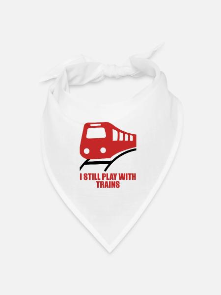 Lokführer, Zugführer, Eisenbahn, U-Bahn, ICE, Zug - Bandana Dreieckstuch - Weiß