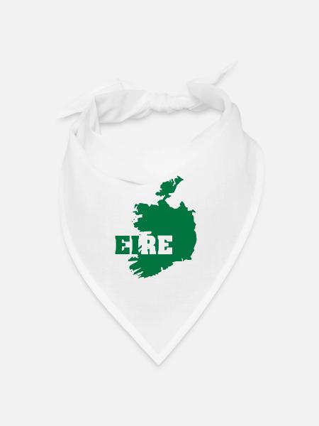 Irland (ID: 002004) - Bandana Dreieckstuch - Weiß