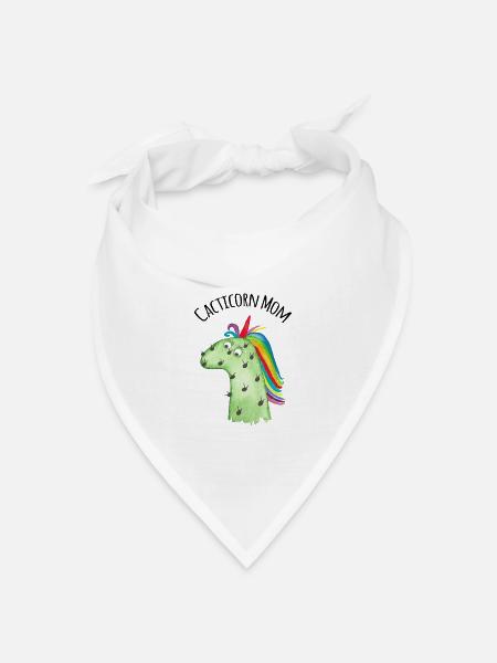 Cacticorn Mom - Bandana Dreieckstuch - Weiß