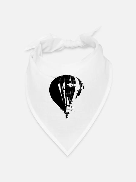 Ballon - Bandana Dreieckstuch - Weiß