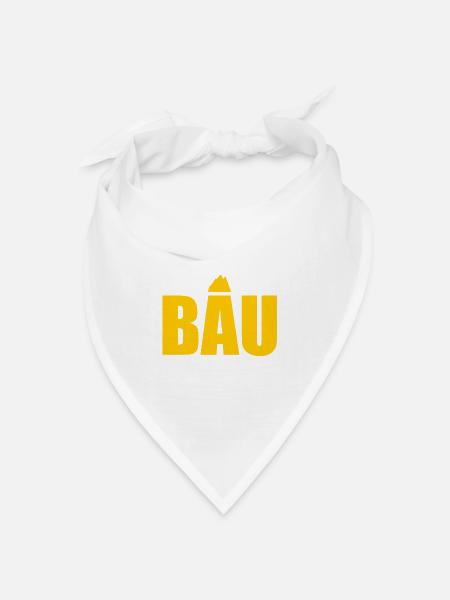 Bauherrin Hausbau Eigenheim Richtfest 2022 Damen - Bandana Dreieckstuch - Weiß