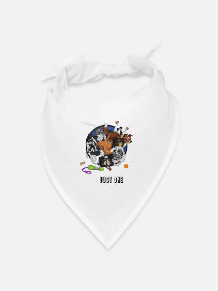 You cant have just ONE Sheltie Hundehaufen Rudel - Bandana Dreieckstuch - Weiß