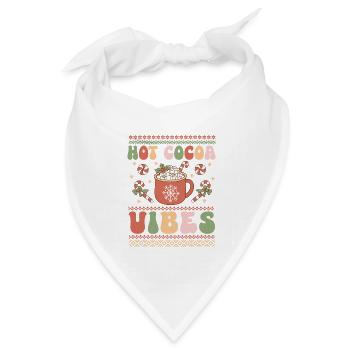 Hässlicher Weihnachtspullover - Bandana Dreieckstuch - Weiß - Vorne