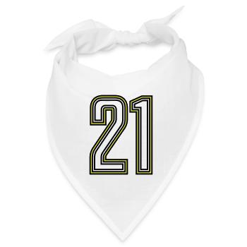 21 - Bandana Dreieckstuch - Weiß - Vorne