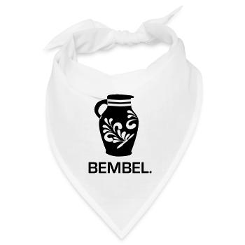 Bembel - Das Frankfurter Original #FFM #069 - Bandana Dreieckstuch - Weiß - Vorne