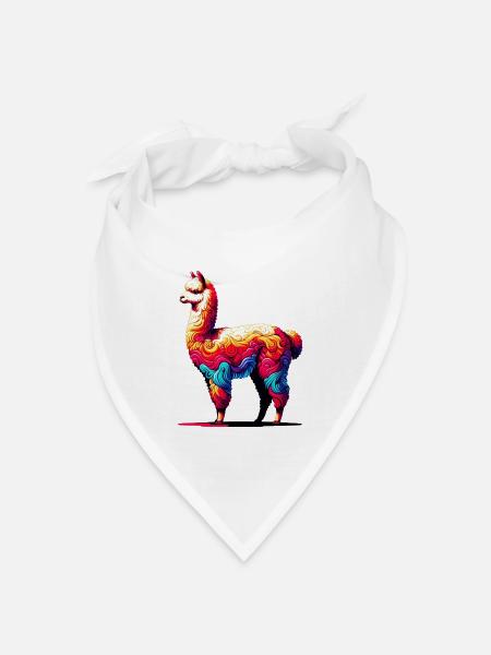 Alpaka - Bandana Dreieckstuch - Weiß