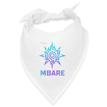 Starburst-Spiralgradient - Bandana Dreieckstuch - Weiß - Vorne