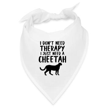 Gepard Humor - Bandana Dreieckstuch - Weiß - Vorne