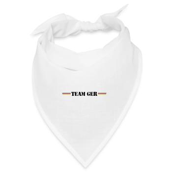 Team Germany Deutschland - Bandana Dreieckstuch - Weiß - Vorne