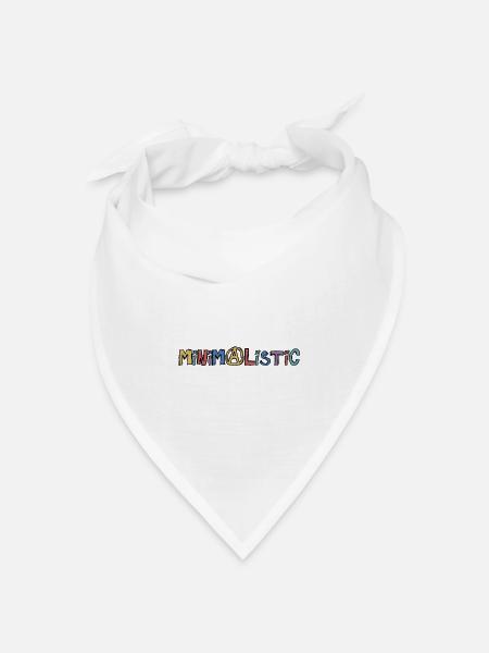 Minimalistisch - Bandana Dreieckstuch - Weiß