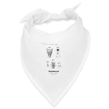 Shuttlecock - Bandana Dreieckstuch - Weiß - Vorne