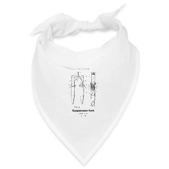 Suspension fork - Bandana Dreieckstuch - Weiß - Vorne