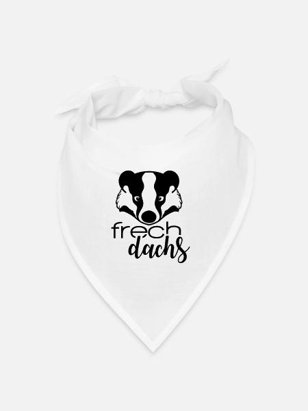 Frechdachs - Bandana Dreieckstuch - Weiß