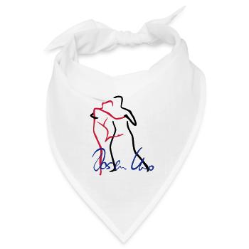 Tango-1 - Bandana Dreieckstuch - Weiß - Vorne