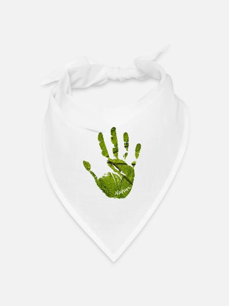 Hand Natur - Bandana Dreieckstuch - Weiß