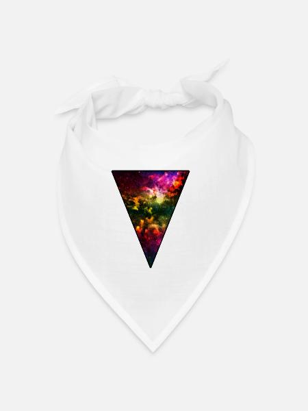 Hipster Universe - Bandana Dreieckstuch - Weiß