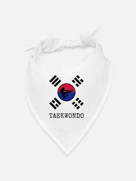 Taekwondo Taekwondoin Tae-Kwon-Do Tae Kwon Do - Bandana Dreieckstuch - Weiß