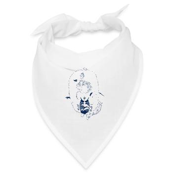 Salzwasserliebe - Bandana Dreieckstuch - Weiß - Vorne