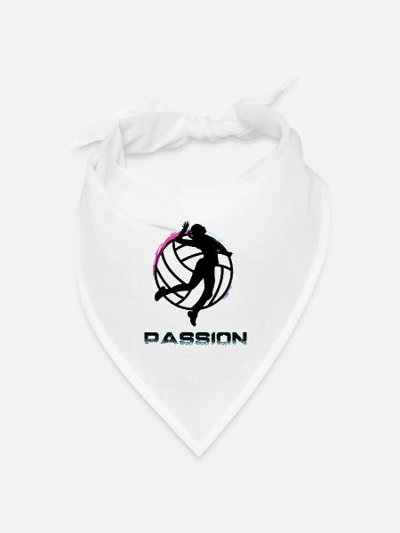 Volleyball - Bandana Dreieckstuch - Weiß
