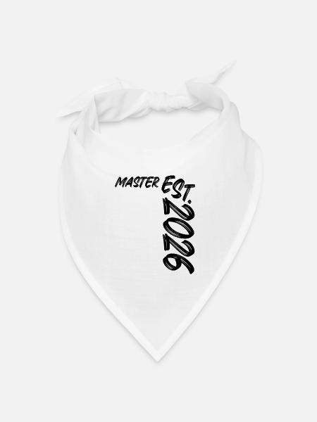 Master Est. 2026 - Bandana Dreieckstuch - Weiß