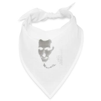 Niccolò Machiavelli Halbtonporträt - Bandana Dreieckstuch - Weiß - Vorne