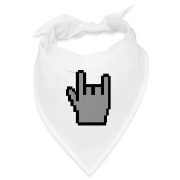 Metal - Bandana Dreieckstuch - Weiß - Vorne