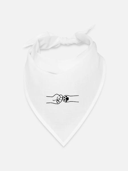 pawbump - Bandana Dreieckstuch - Weiß