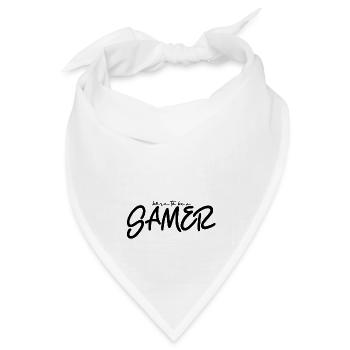 Born to be Gamer - Bandana Dreieckstuch - Weiß - Vorne