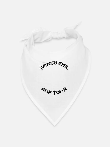 minirudel_auf_tour - Bandana Dreieckstuch - Weiß