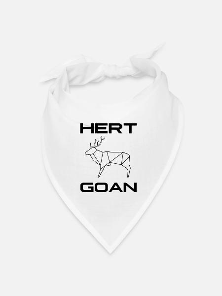 Hirsch Goan - Bandana Dreieckstuch - Weiß