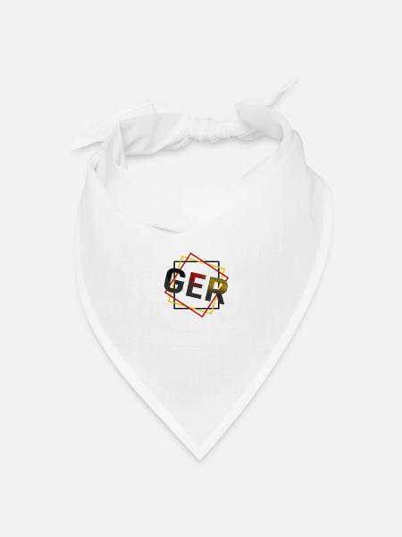 Germany - Deutschland - Bandana Dreieckstuch - Weiß
