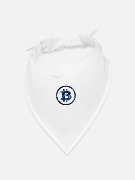 Bitcoin - Bandana Dreieckstuch - Weiß