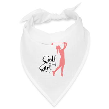 golf frauen - Bandana Dreieckstuch - Weiß - Vorne