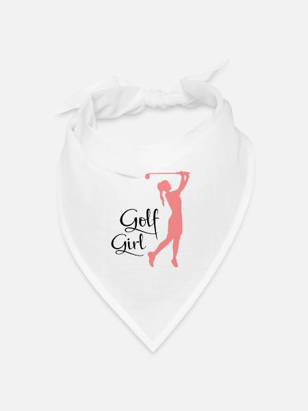 golf frauen - Bandana Dreieckstuch - Weiß