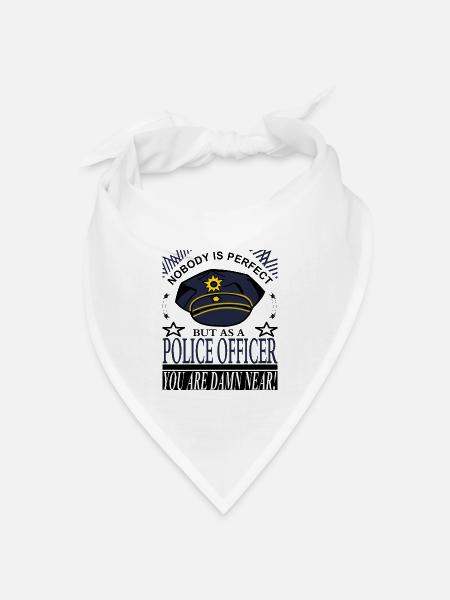 Polizist Polizei - Bandana Dreieckstuch - Weiß