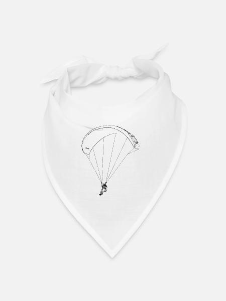 Paraglider - Bandana Dreieckstuch - Weiß